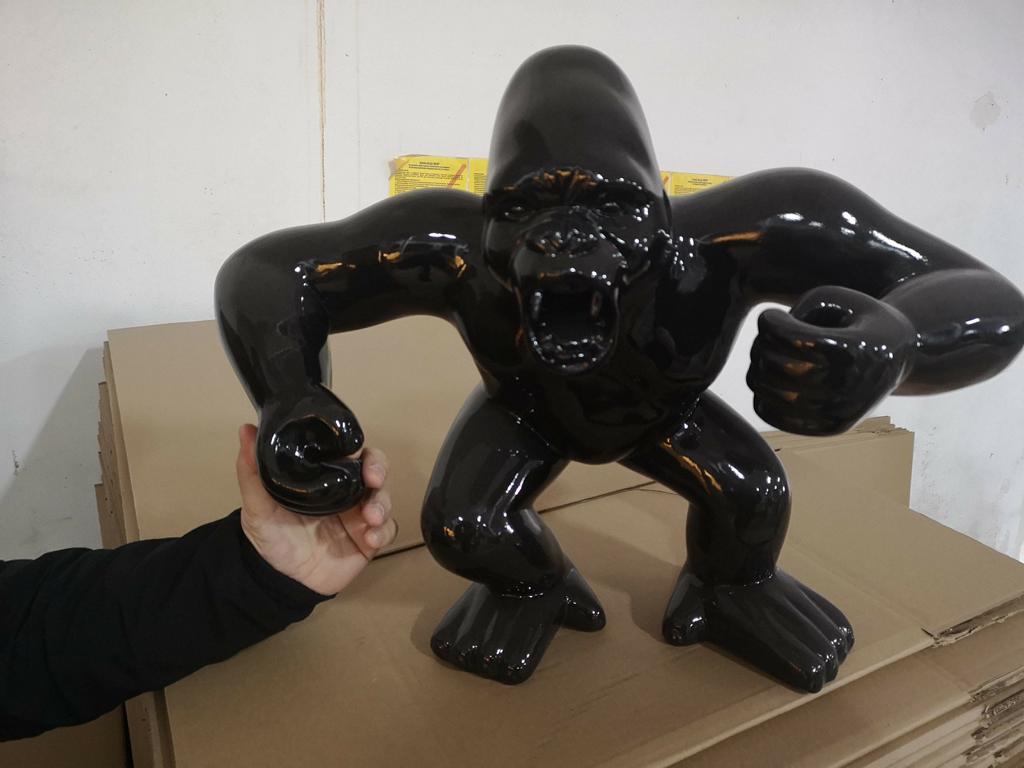 Design Figur Statue Skulpture Figuren Perfekt Gorilla Abstrakte Neu Terrasse