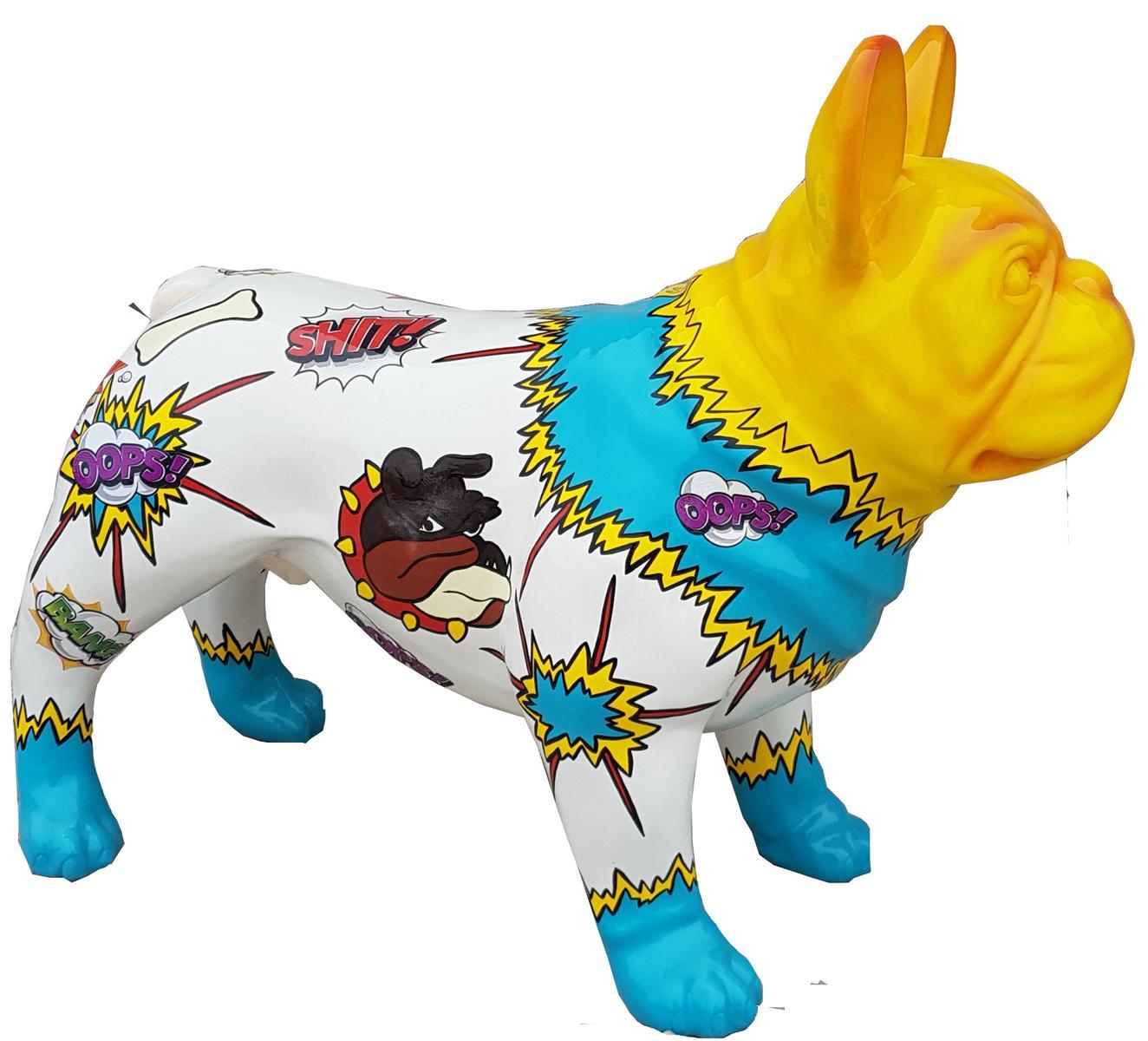 Designer Figur Hund Statue Moderne Figuren Dekoration Garten Perfekt