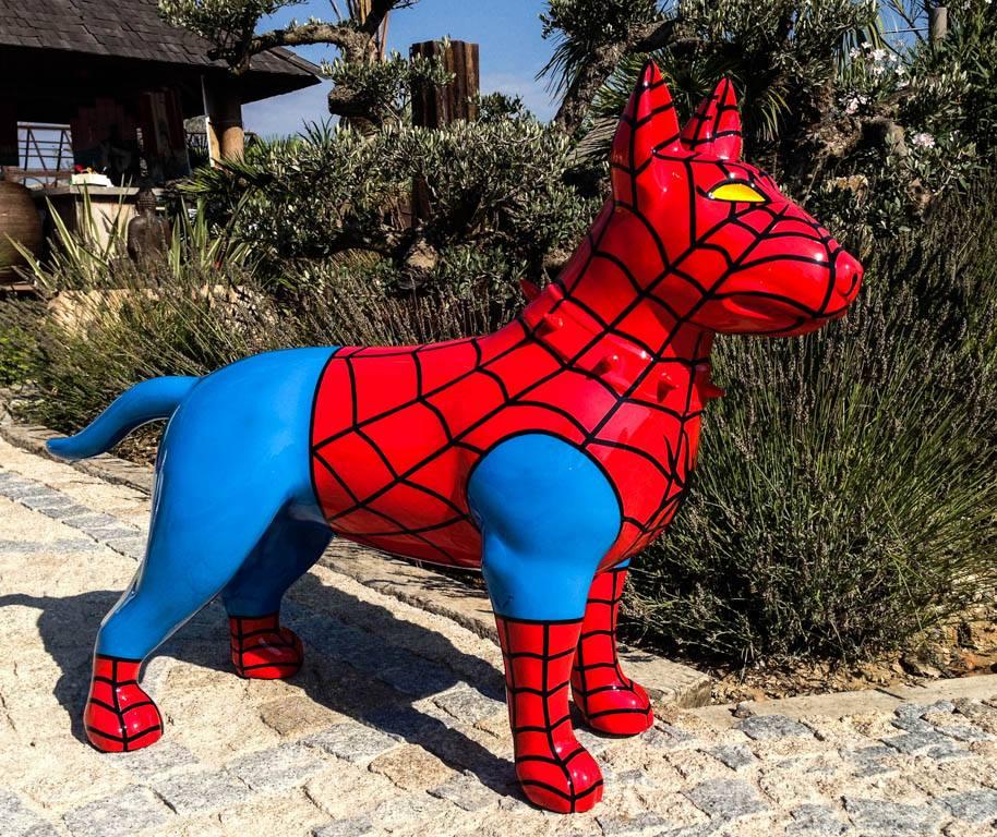 Designer Figur Neo Statue Moderne Figuren Dekoration Perfekt Hund Garten Skulptur Skulpturen