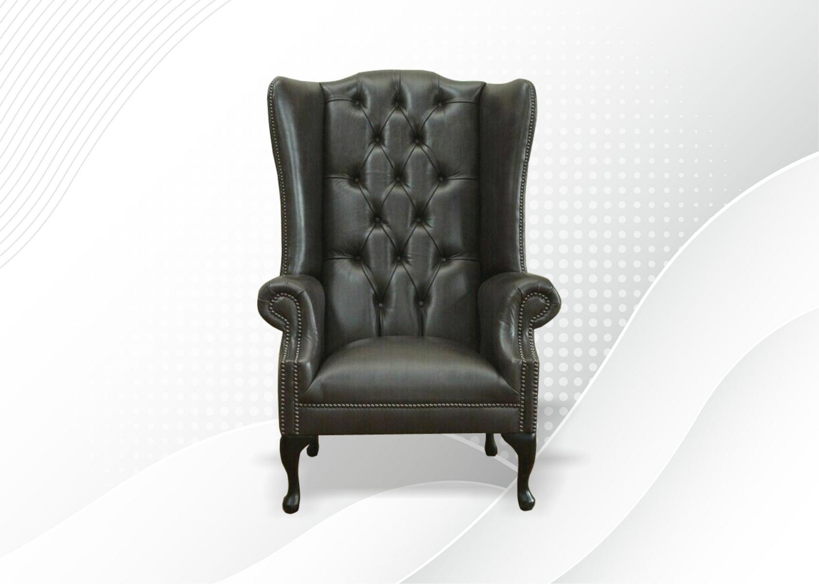 Fernseh Chesterfield Sessel Couch 1 Sitzer Sofa Textil Stoff Couchen Polster Neu