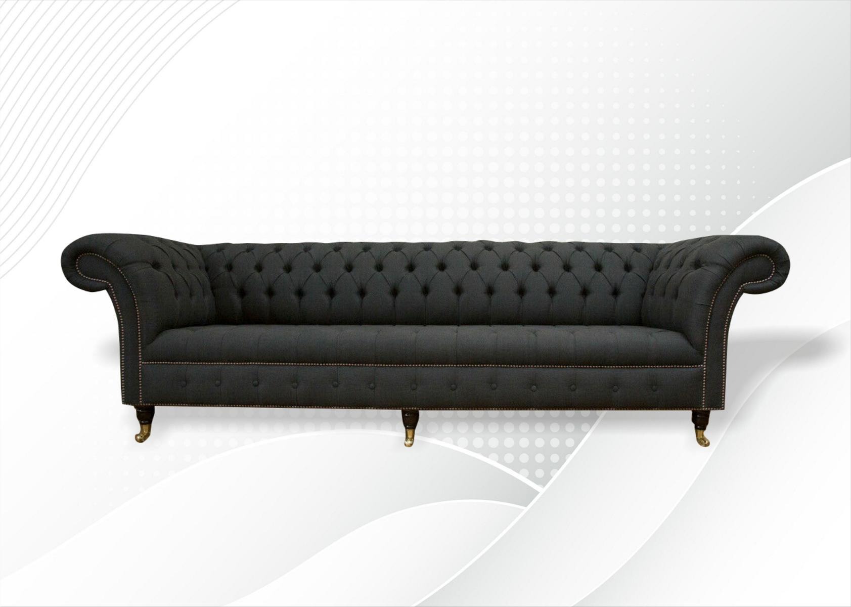Klassische Chesterfield Sofa Couch Polster Sofas Couchen Textil Leder