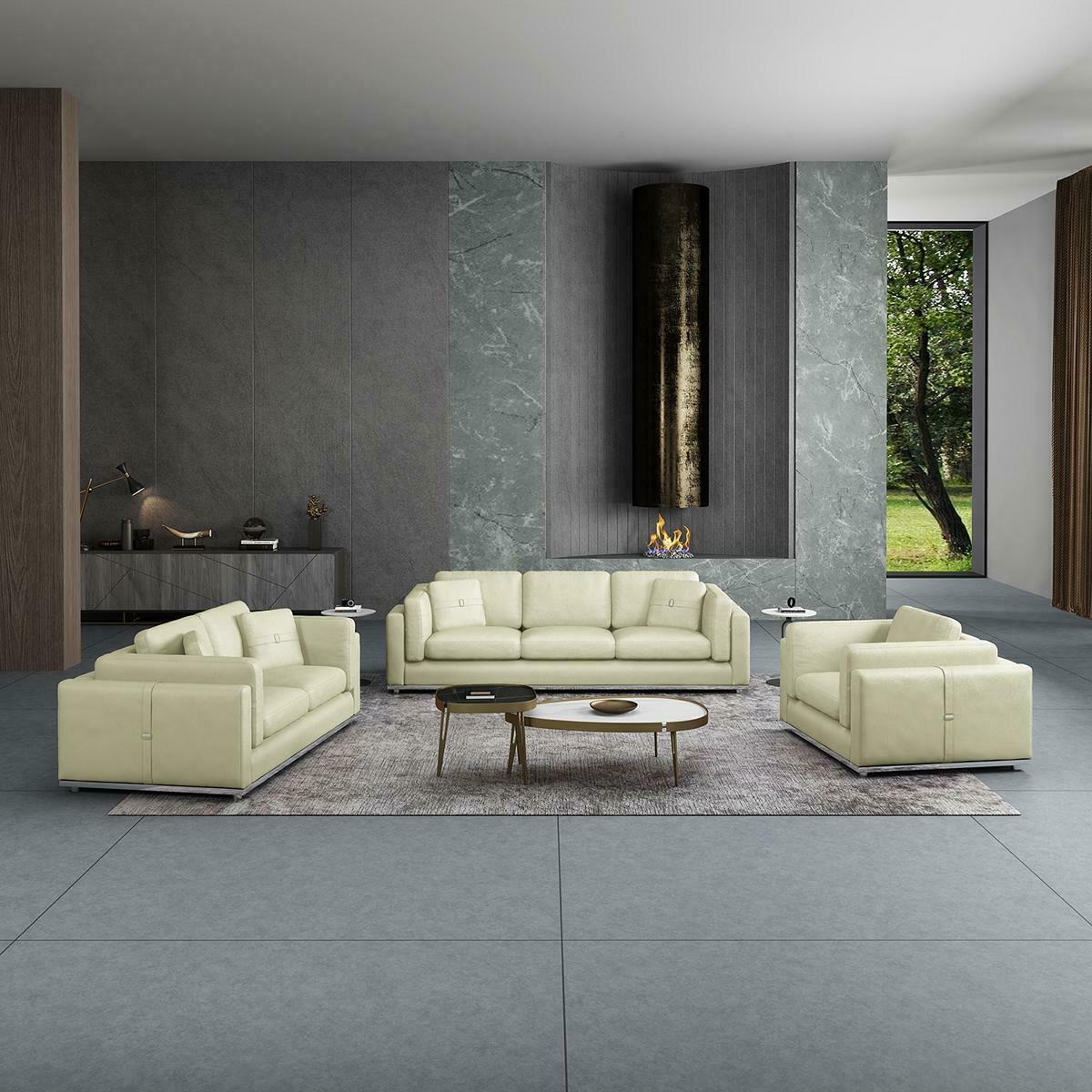 Modern Dreisitzer Sofa 3 Sitzer Couchen (ohne 2+1Sitzer) Polster Sofas Echtleder