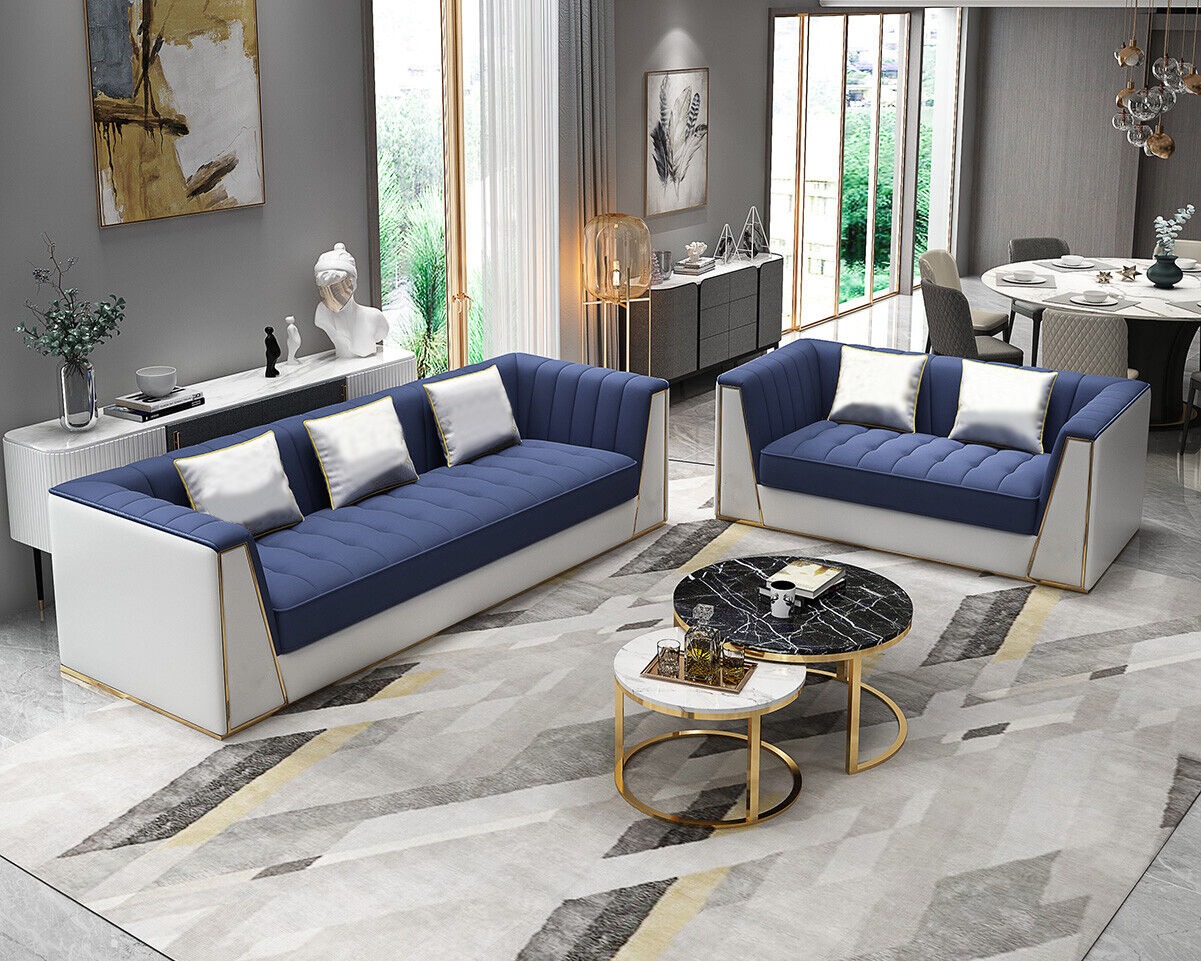 Sofagarnitur 3 2 Sitzer Couch Sofa Polster Garnitur Couch Set Stoff Textil