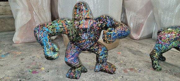Moderne Figur Statue Abstrakt Gorilla Kunststoff Dekoration Deko Statuen Affee