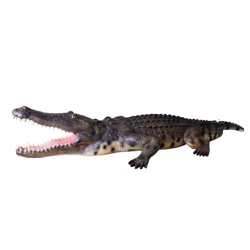 Krokodil Garten Deko Lebensgroßer Statue Figuren Skulptur 320cm Statuen