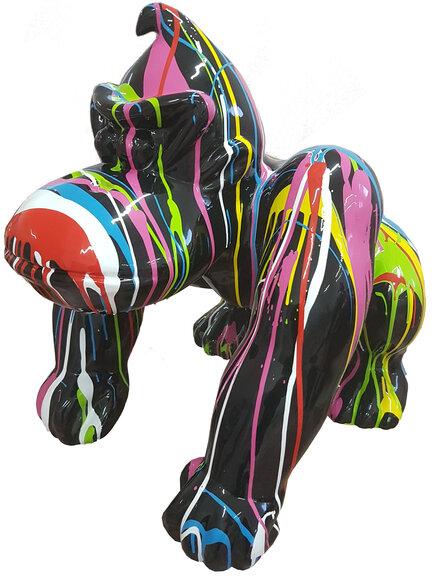 Designer Figur Statue Moderne Dekoration Figuren Statuen Deko Gorilla Garten Neu