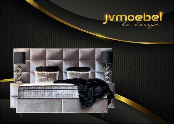 Bett 2x Nachttisch 3 tlg. Schlafzimmer Designer Set Luxus Betten Hotel Komplett