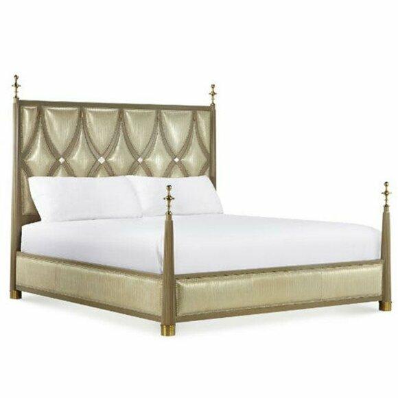 Doppelbett Textilbett Betten Designer Bett Leder Polster Schlafzimmer Ehe Neu !