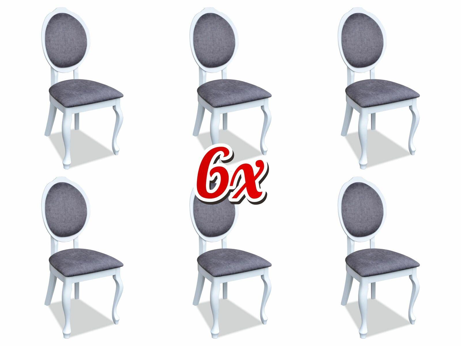 Esszimmer Stuhl Set Garnitur Lehn Stühle Komplett Gruppe Wohnzimmer 6x Stück Neu