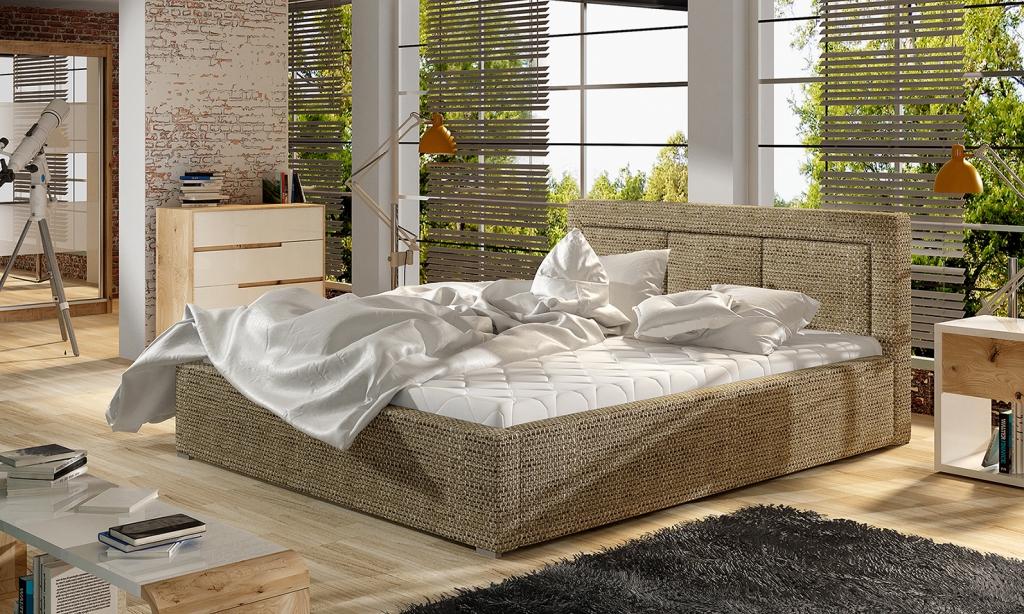 Designer Bett Schlafzimmer Luxus Betten Textil Hotel Luxus Polster
