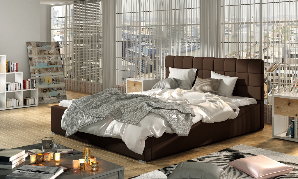 Designer Bett Schlafzimmer Betten Textil Hotel Luxus Polster 200x200cm