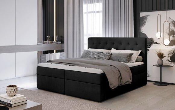 Bett Polster Design Luxus Hotel Betten Ehe 180x200cm Schlaf Zimmer Stoff