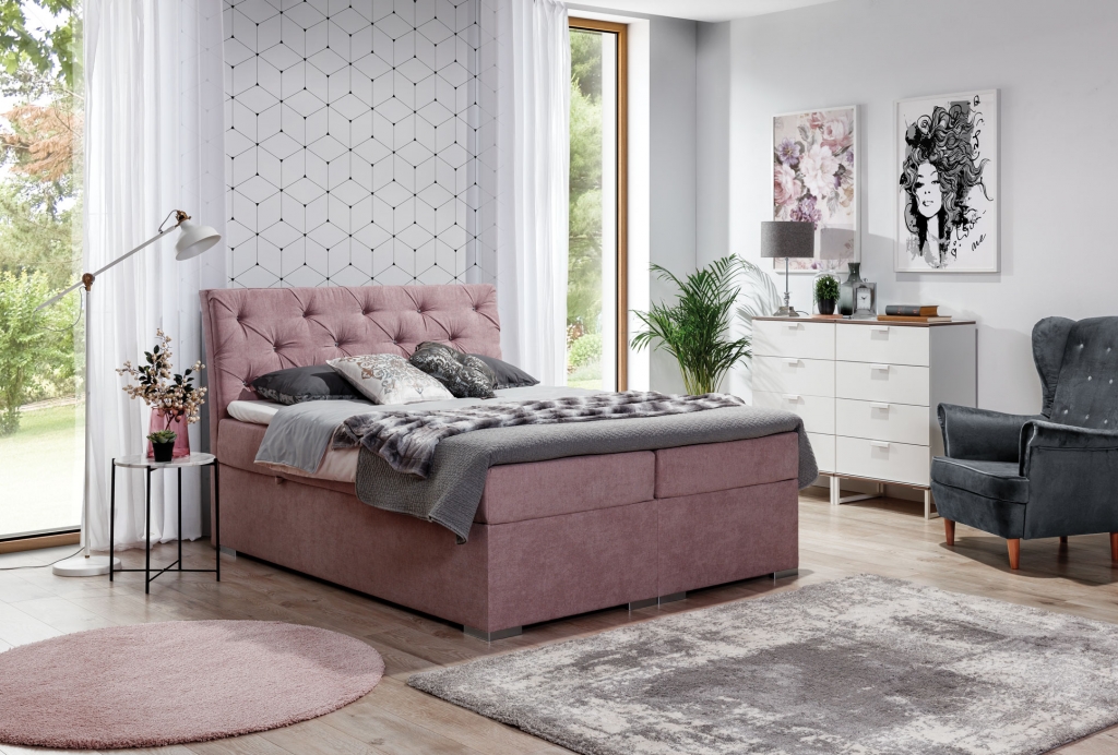 Bettkasten Chesterfield Bett Polsterbett Doppelbett Big XXL Designer Bett Neu