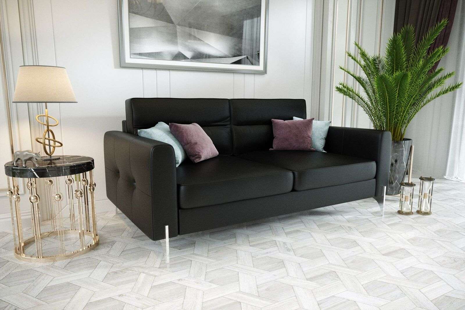 Sofas Couches Elegantes Design Luxus Samt Stoff Sofa Couch Polsterung 2 Sitzer