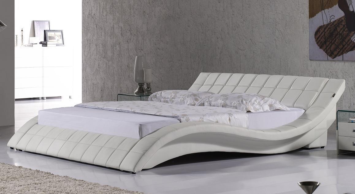Betten Ehe 180x200cm Schlaf Zimmer Leder Doppel Bett Polster Design