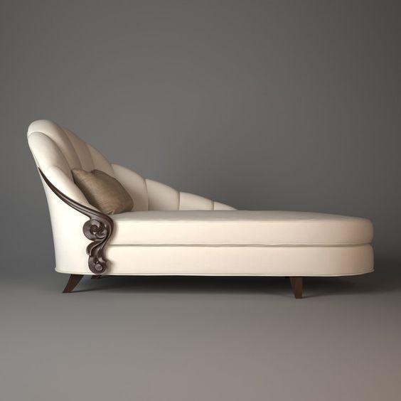 Chaiselongue Elegante Liege Italienische Möbel Liegen Holz Italienische Möbel