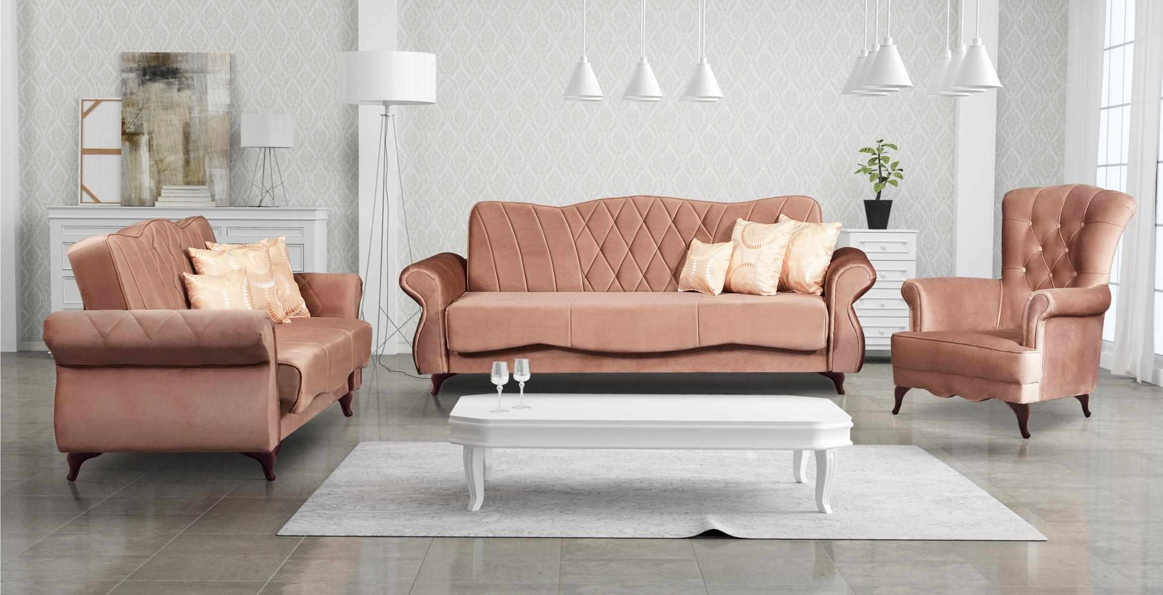 Sofagarnitur 3+1Sitzer Textil Relax Set Design Sofas Polster Couchen Arkos Meble