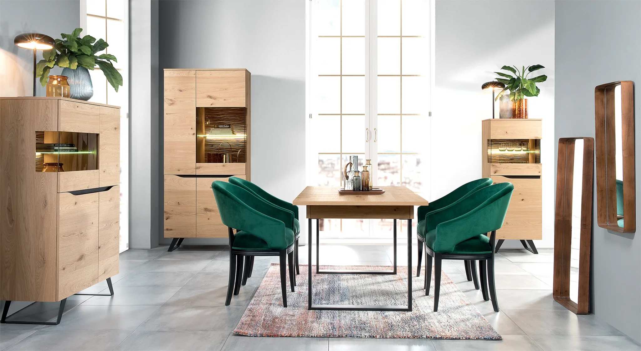 Design Vitrine Kommode Anrichte Side Schrank Regal Luxus Wohnzimmer Schränke Neu