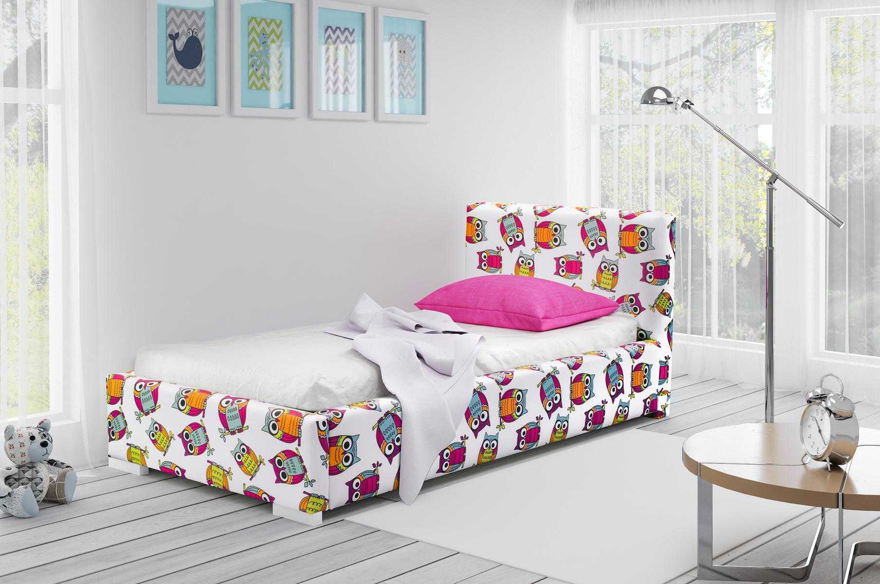 Jugendbett Kinderbett Kids Design Modern Bett Kinderzimmer 90 cm Bettkasten Neu
