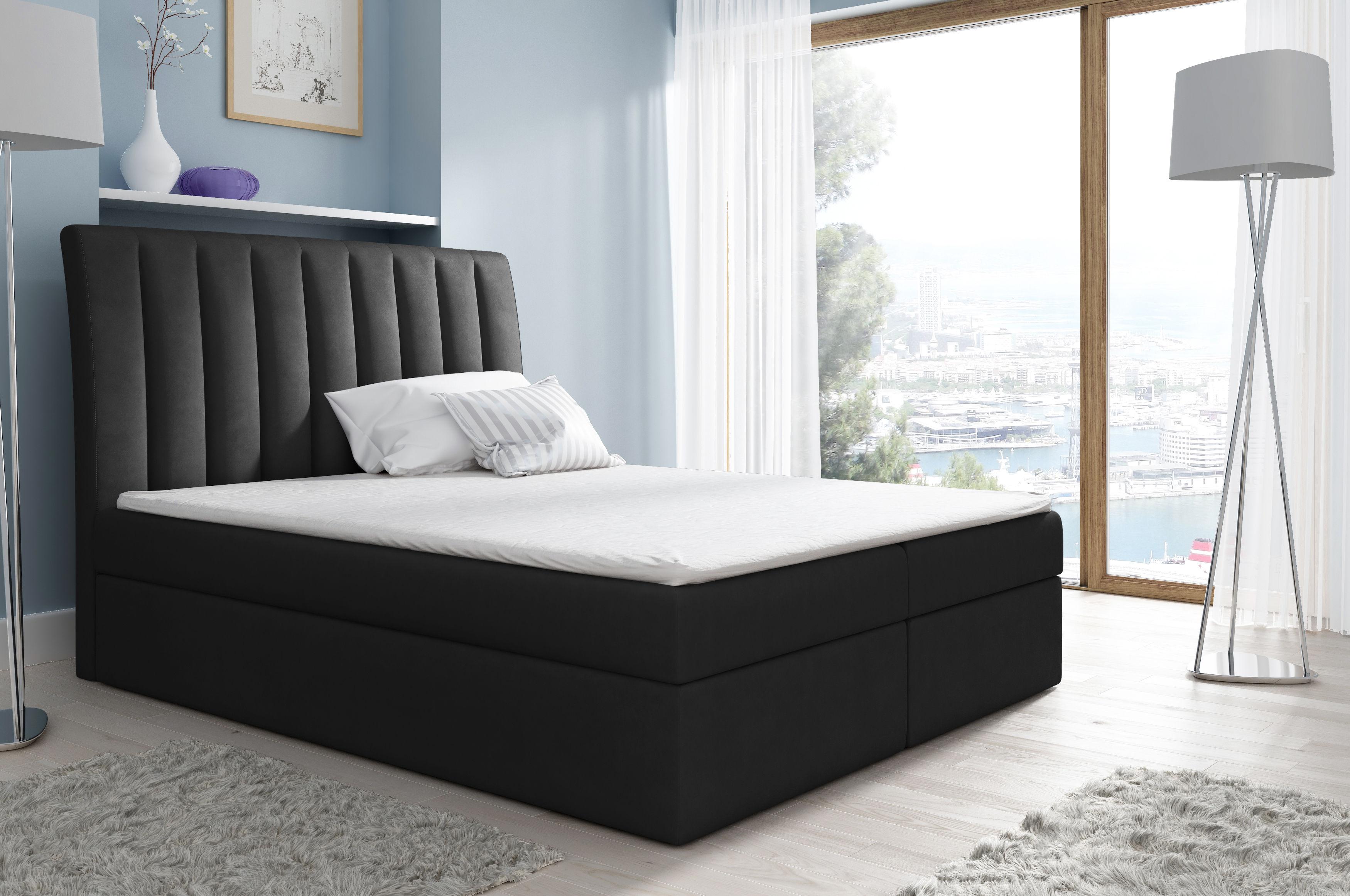 Ehebett Bettgestell Bett Polsterbett Betten Polyester Boxspringbett Doppelbett
