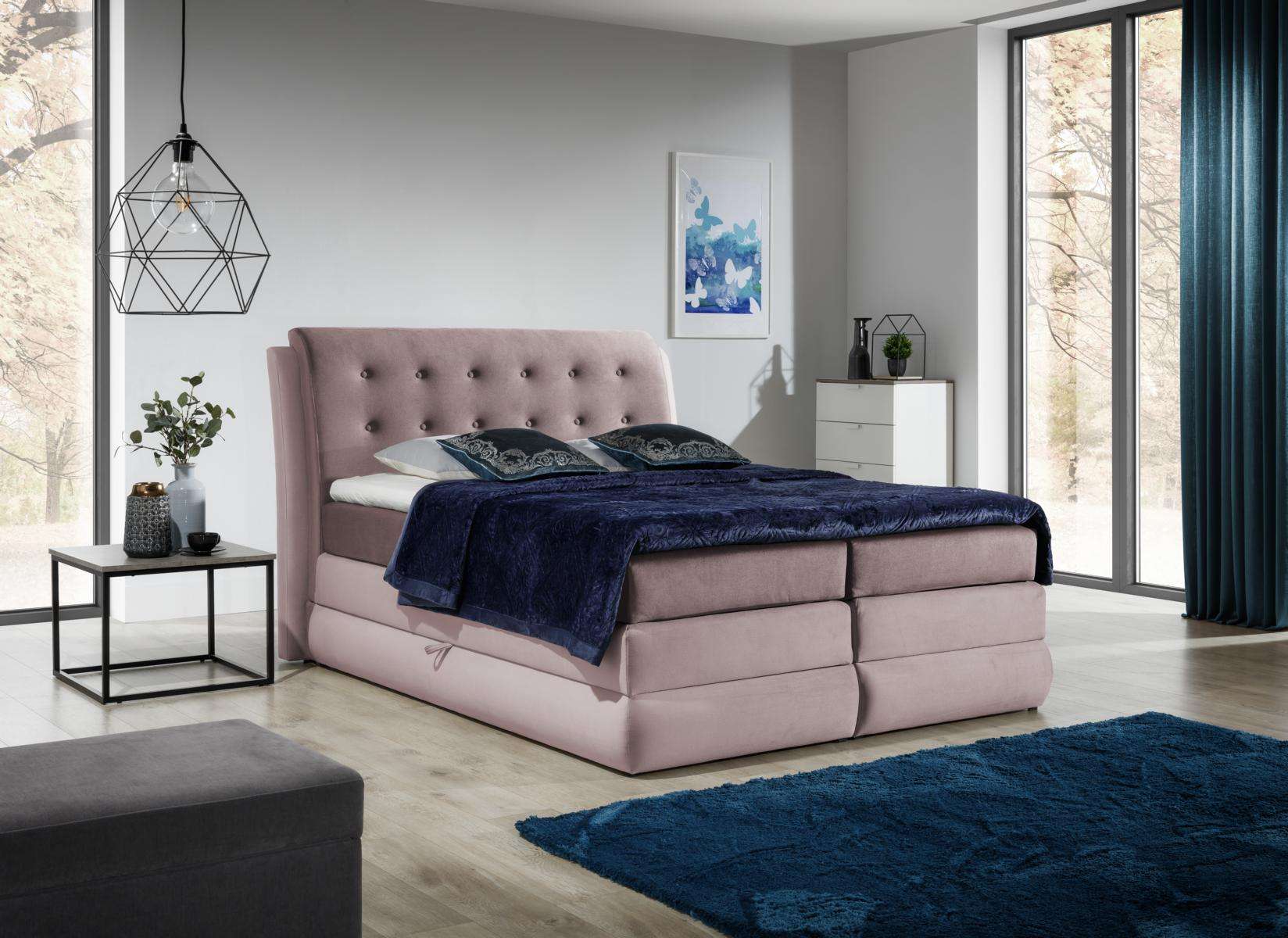 Boxspringbett Design Doppel Hotel Modern Bett Schlafzimmer Chesterfield Möbel