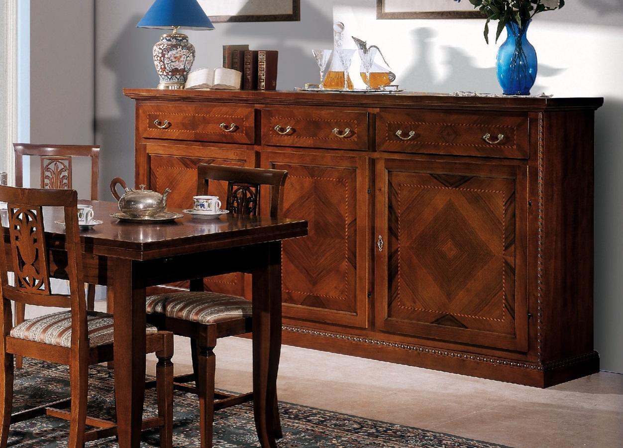 Buffetschrank Anrichte Sideboard Anrichte Schublade Vitrine Wohnzimmer Holz