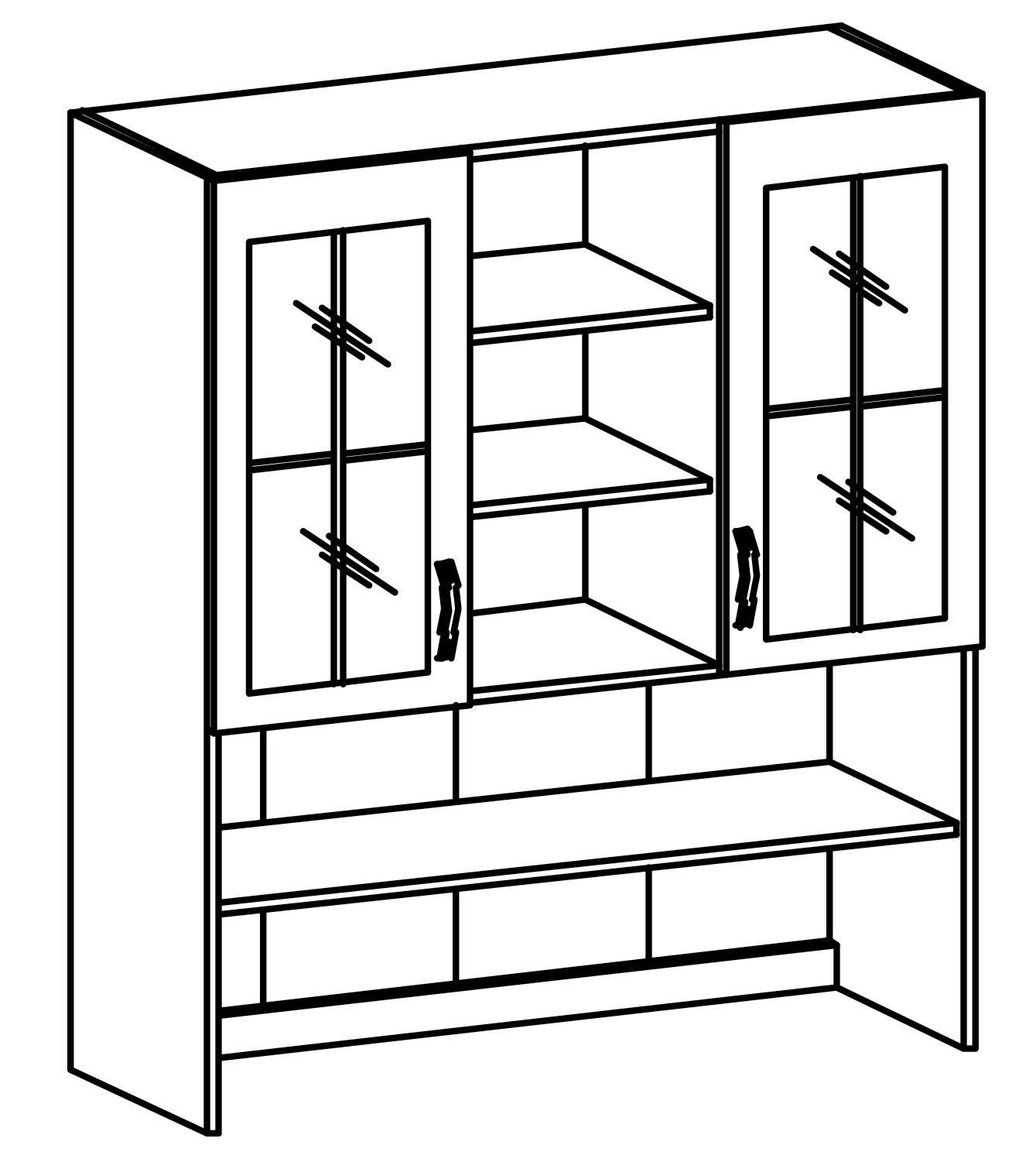 Buffet Schrank Neu Esszimmer Schränke Landhaus Anrichte Wandschrank Holz Neu