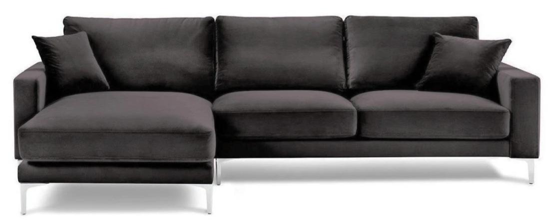 Sofas Italienische Möbel Schwarz Ecksofa Wohnzimmer Design Couchen Polster Sofa