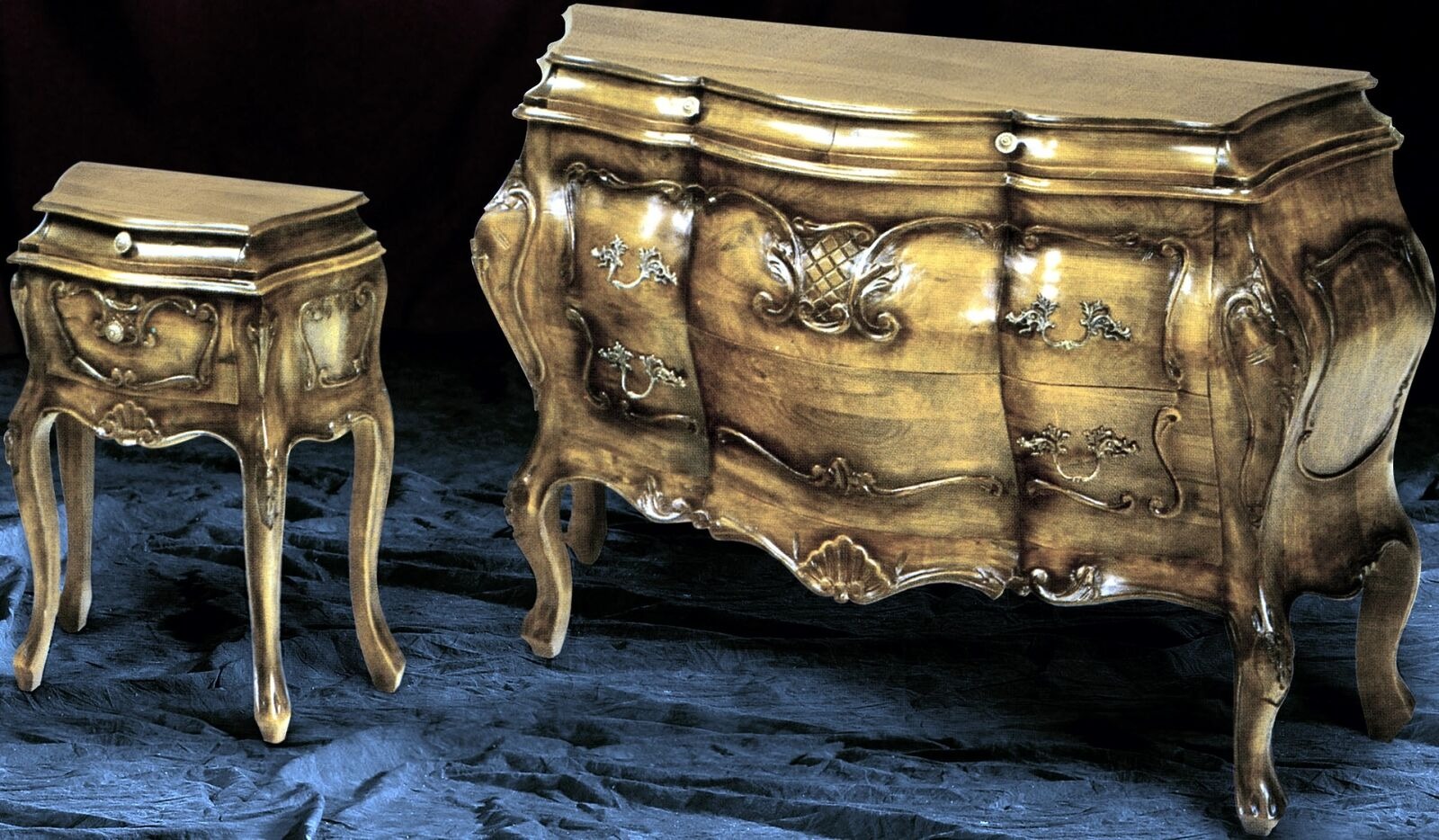 Kommode Holz Italienische Stil Möbel Luxus Kommoden Barock Sideboard Italien