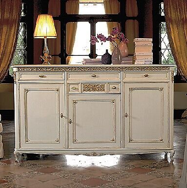 Kommode Anrichte Sideboard Sideboards Massiv Holz Schrank Möbel Kommoden Weiß