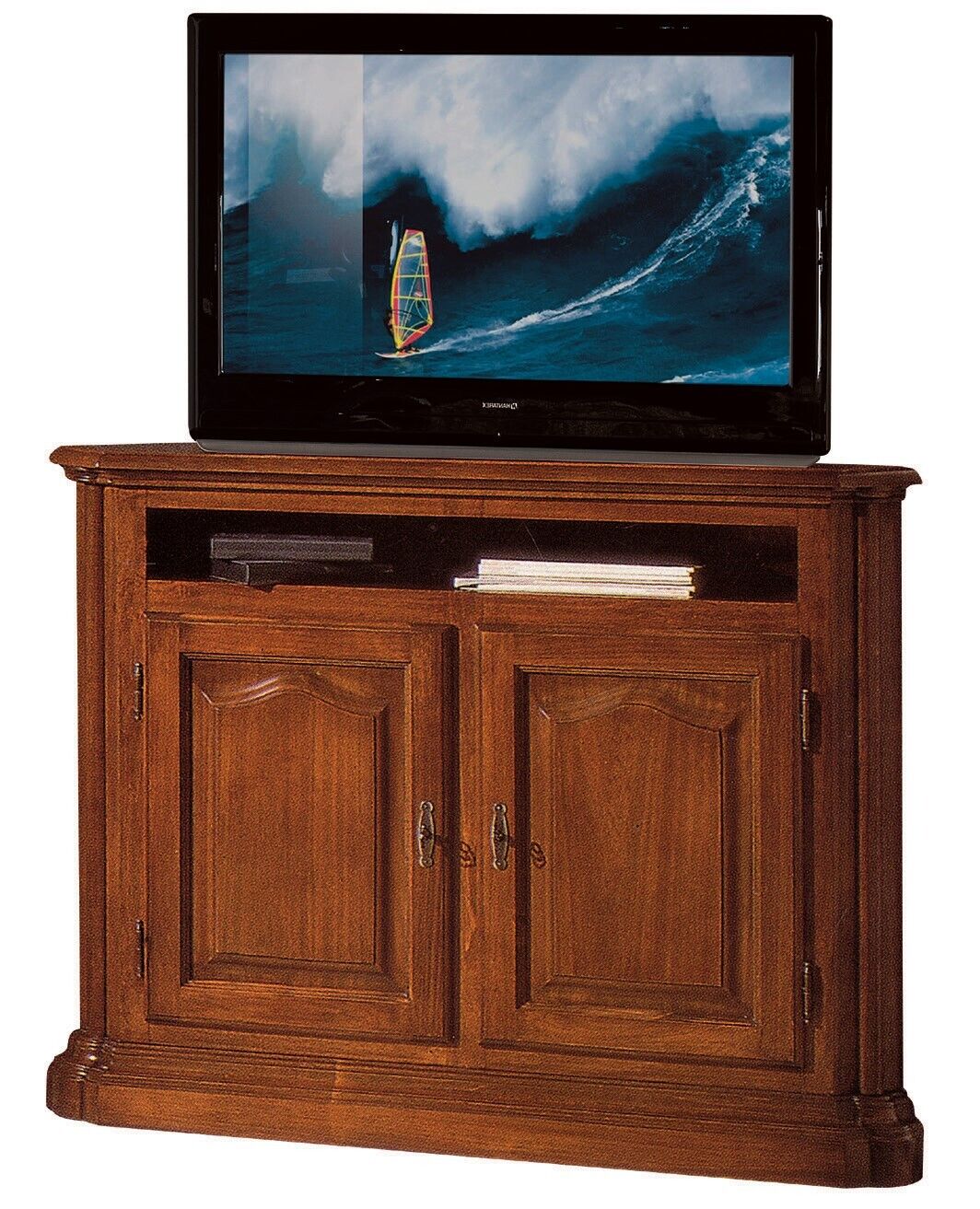tv Sideboard rtv Wohnzimmer Design Regal Braun Holz Regale Lowboard Italien