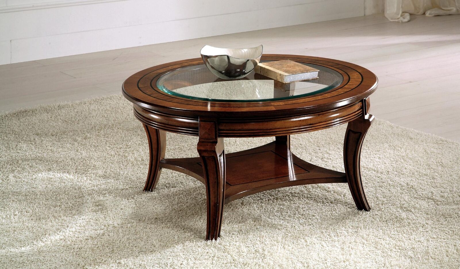 Couchtisch Rund Tisch Holz Italienische Möbel Runde Tische Couchtische