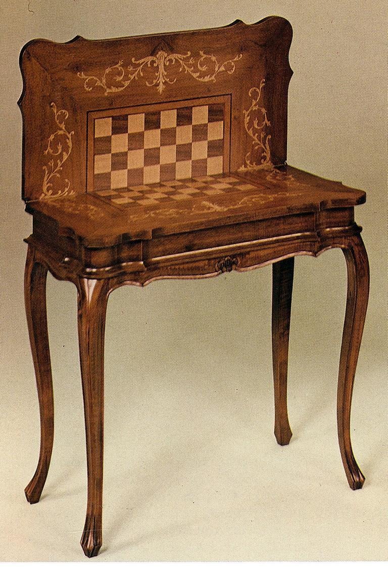 Spieltisch Schach Schachtisch Tisch Holz Tische Das Spiel Möbel Antik Stil