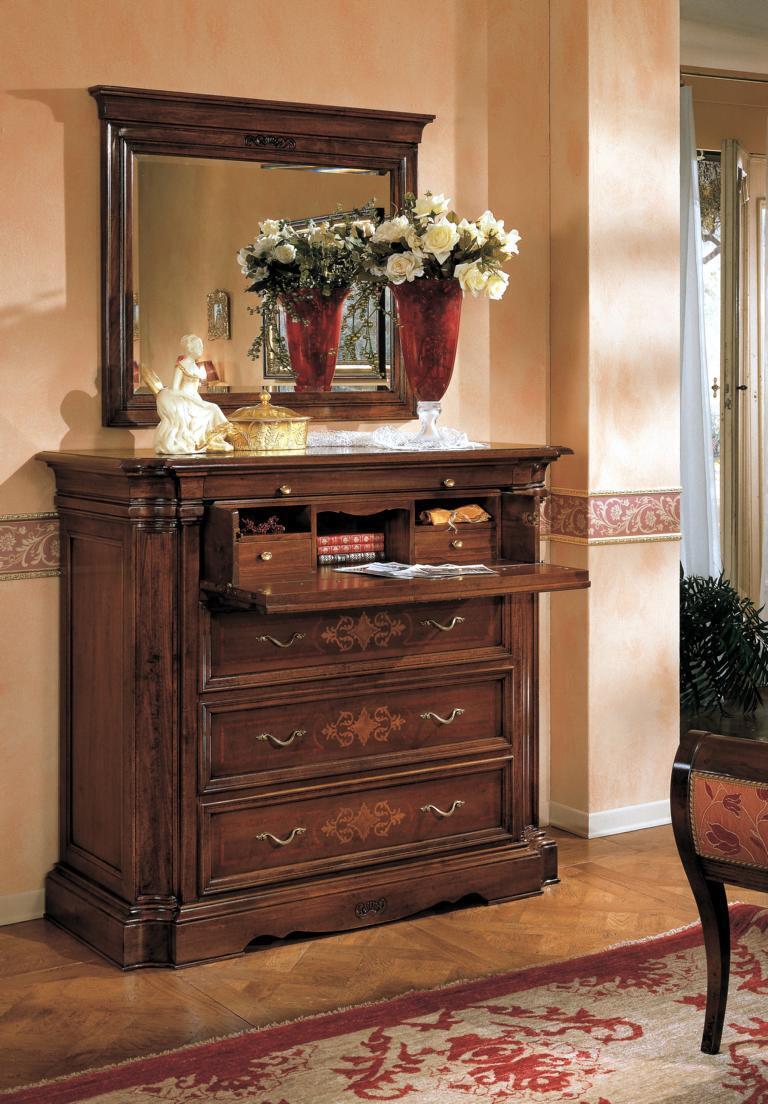 Sideboard Anrichte Holz Kommode mit 4 Schubladen Schubladenschrank Schrank