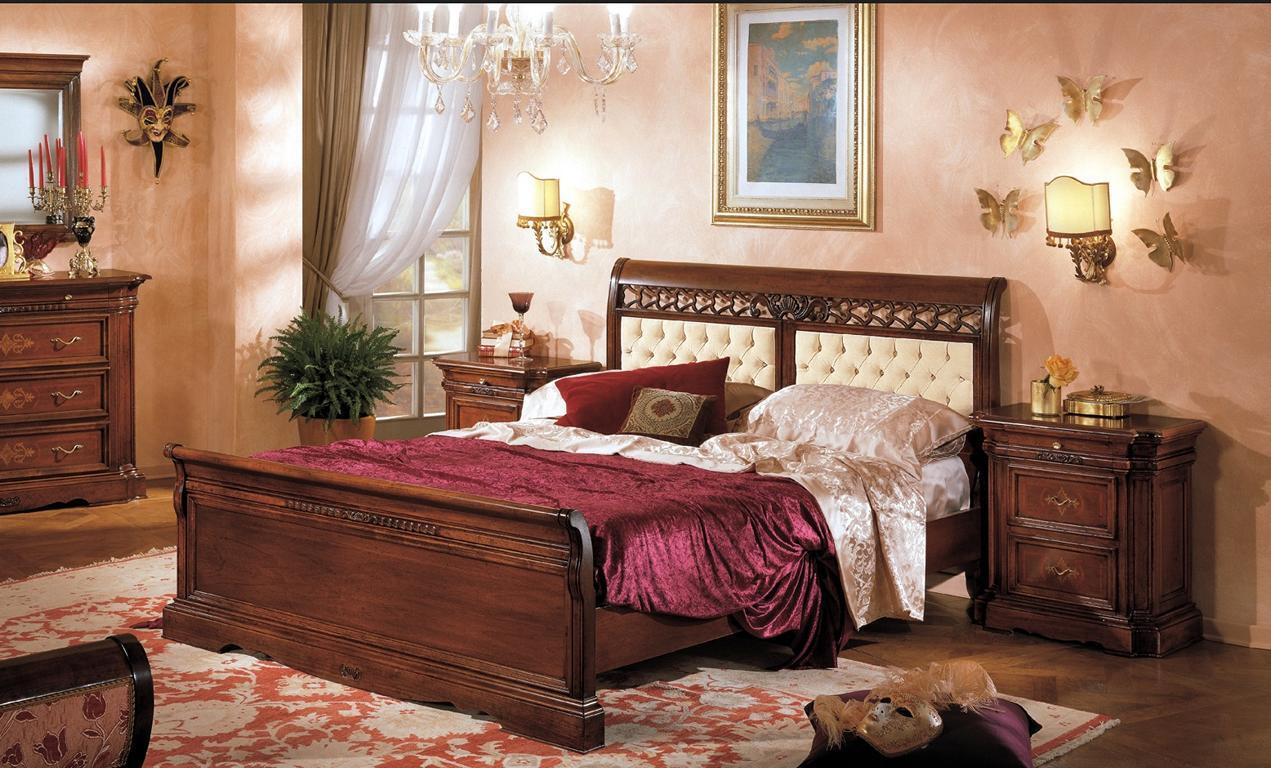 Schlafzimmer Bett Nachttisch Kleiderschrank Kommode Hotel Doppel Set 3tlg.