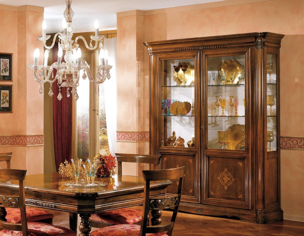 Vitrine 2 Tür Schrank Vitrinen Schränke Wohnzimmer Design Möbel Schrank Glas