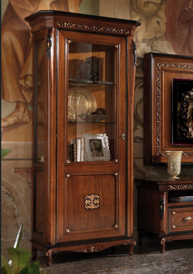Vitrine 1 Tür Schrank Vitrinen Wohnzimmer Schränke Design Schrank Möbel Glas