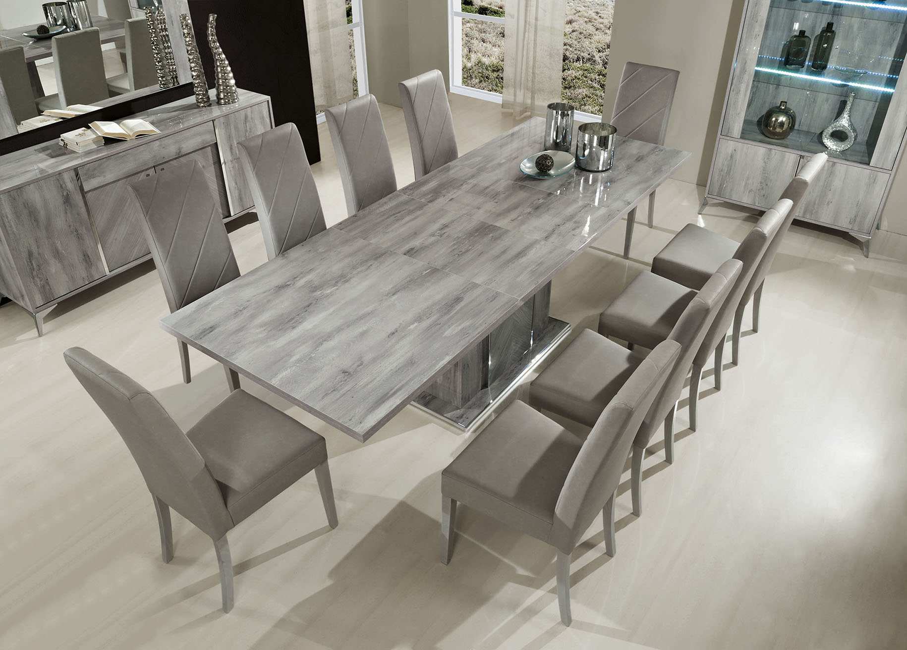 Esszimmerstuhl Set 8 x Stuhl Stühle Garnitur Gruppe Sessel Sitz Esszimmer Modern