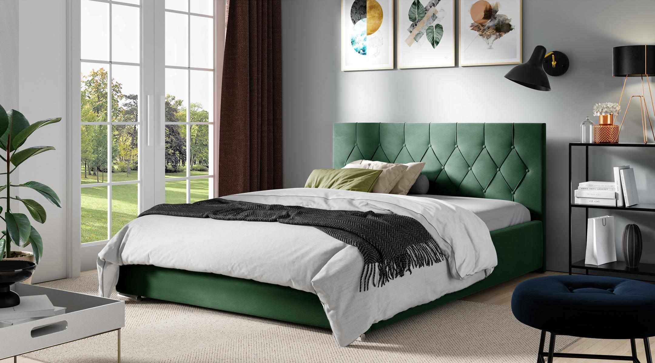 Bettrahmen Stoff Textil Design Doppel Modern Hotel Bett Schlafzimmer Betten Neu