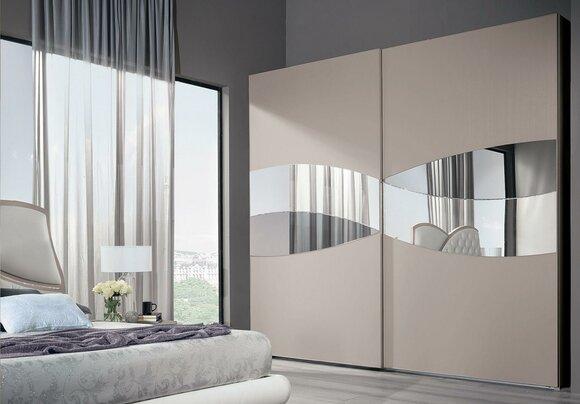 Kleiderschrank Mit Schwebetüren Schlafzimmer Holz Schrank Schränke Holz Spiegel