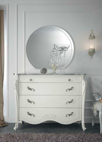Spiegel Italienische Holz Schlafzimmer Möbel Klassische Stil Design Wandspiegel