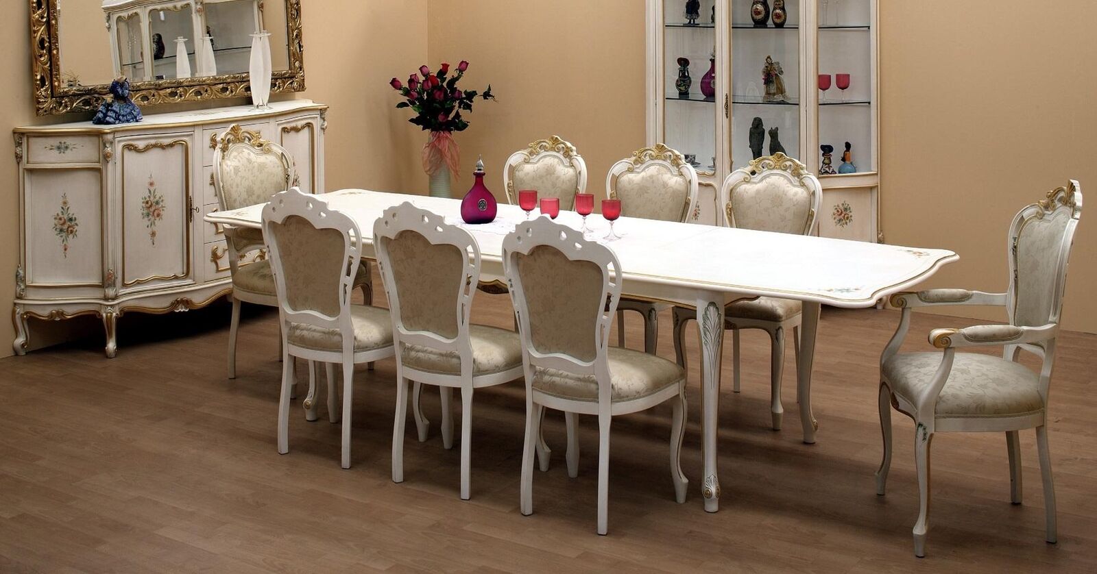Esstisch Tisch Esszimmer Wohnzimmer Tische Holz Art déco Esstische Antik
