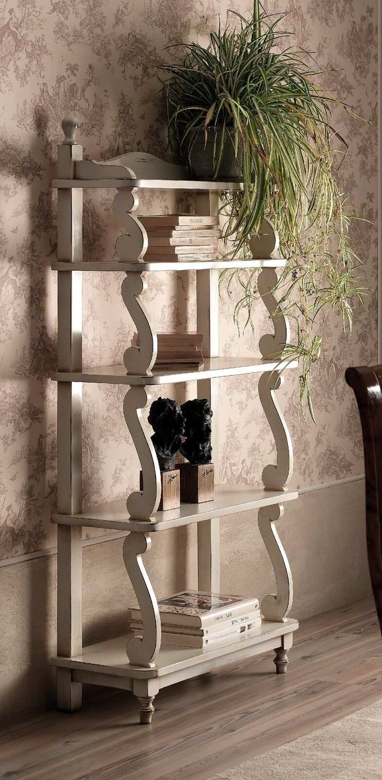 Bücherregal Art-Deco Vitrinenschrank Schrank Bücherschrank Glasschrank
