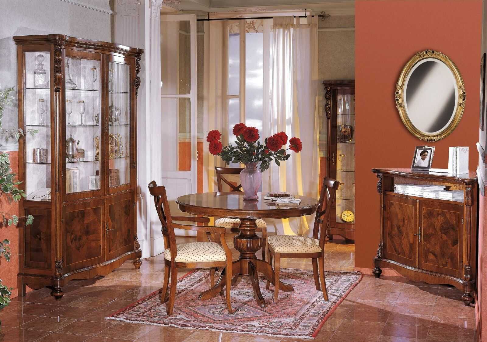 Echtholz Tisch Design Tische Holz Esszimmer Wohnzimmer klassisches Esszimmer