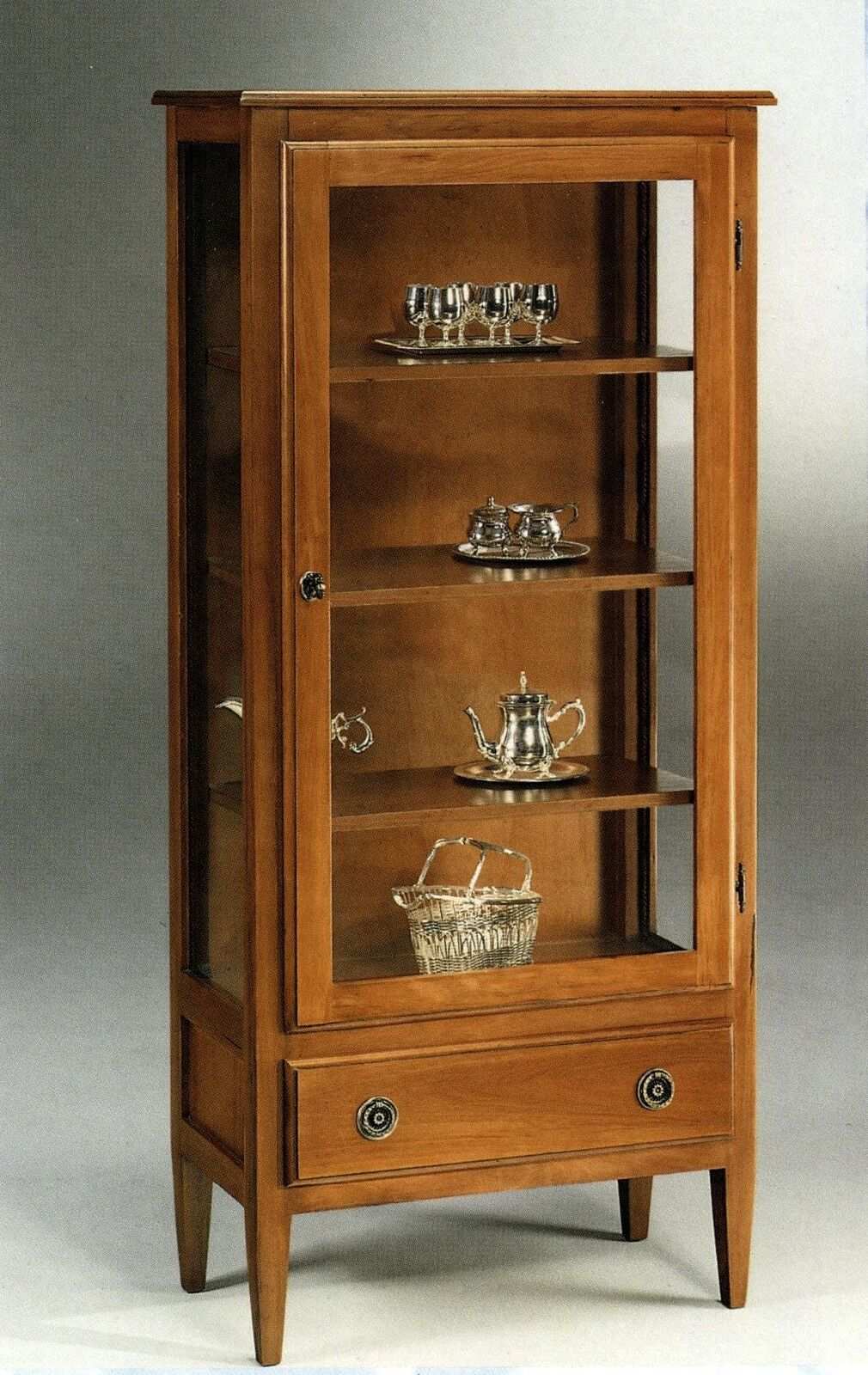 Vitrine Anrichte Schrank Regal Modern Stil Wohnzimmer Glasschrank Vitrinen