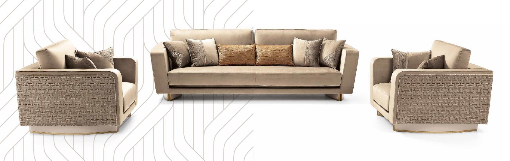Sofagarnitur Luxus Möbel Couch Sofa Polster 3+2 Sitz Couchen Sofas 2tlg Italien