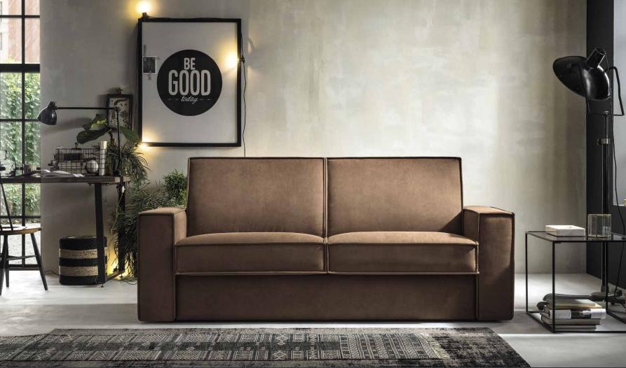 Schlafsofa Sofa 2 Sitzer Zweisitzer Textilsofa Wohnzimmer Italienische Möbel Neu