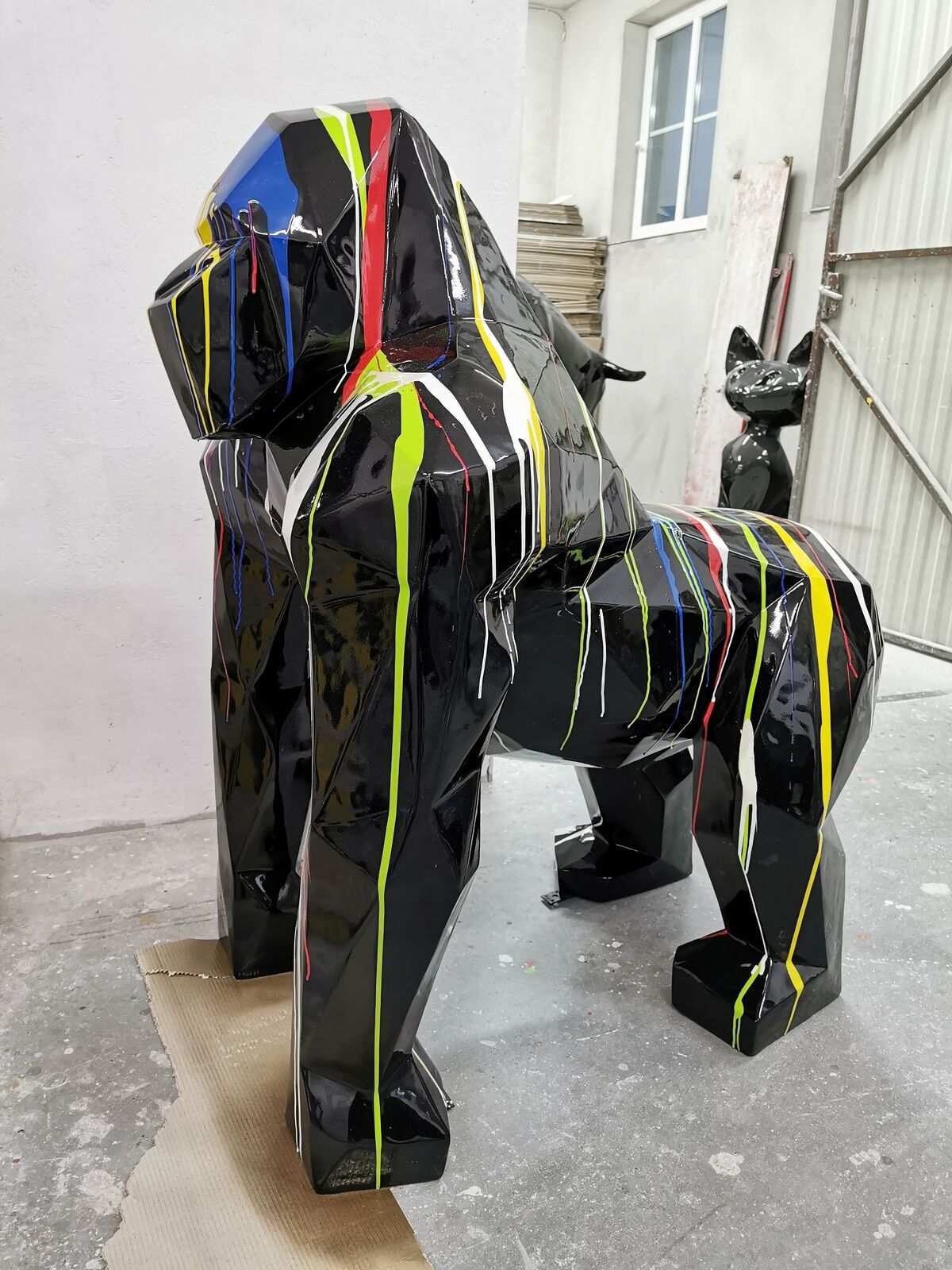 Figuren Statuen Dekoration Deko Gorilla Garten Neu Designet Figur Moderne Statue