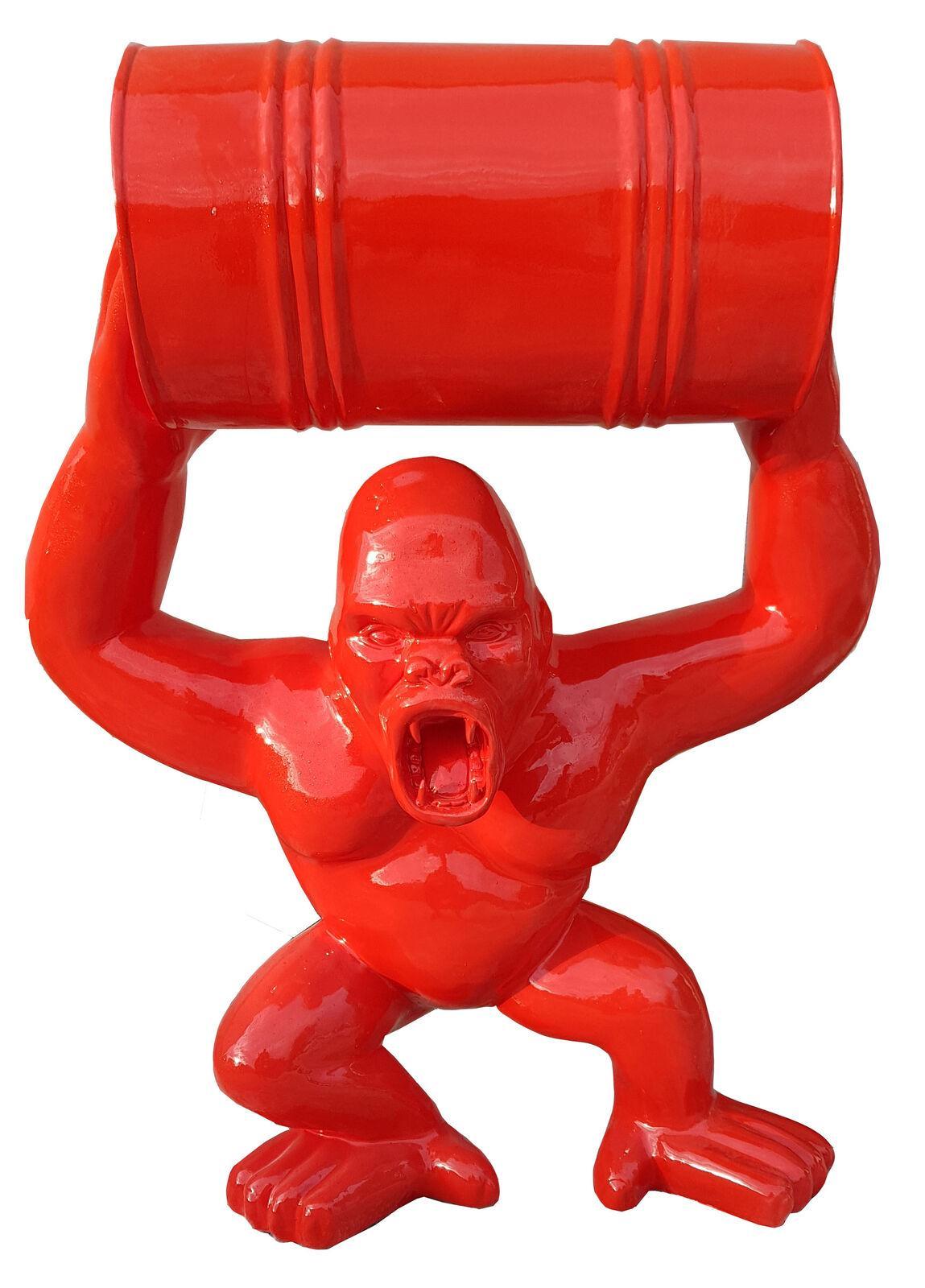 Skulpturen Figuren Statuen Dekoration Deko Gorilla Garten Design Figur Statue