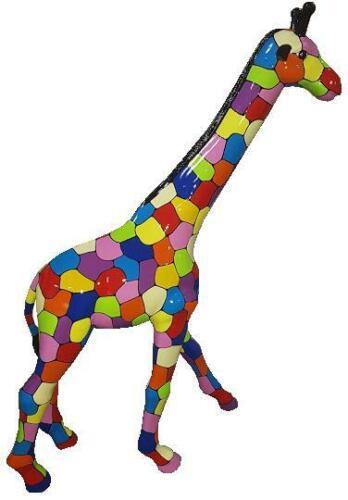 Design Wohn Deko Statuen Skulpturen Figuren Abstrakte Giraffe Figur Dekoration